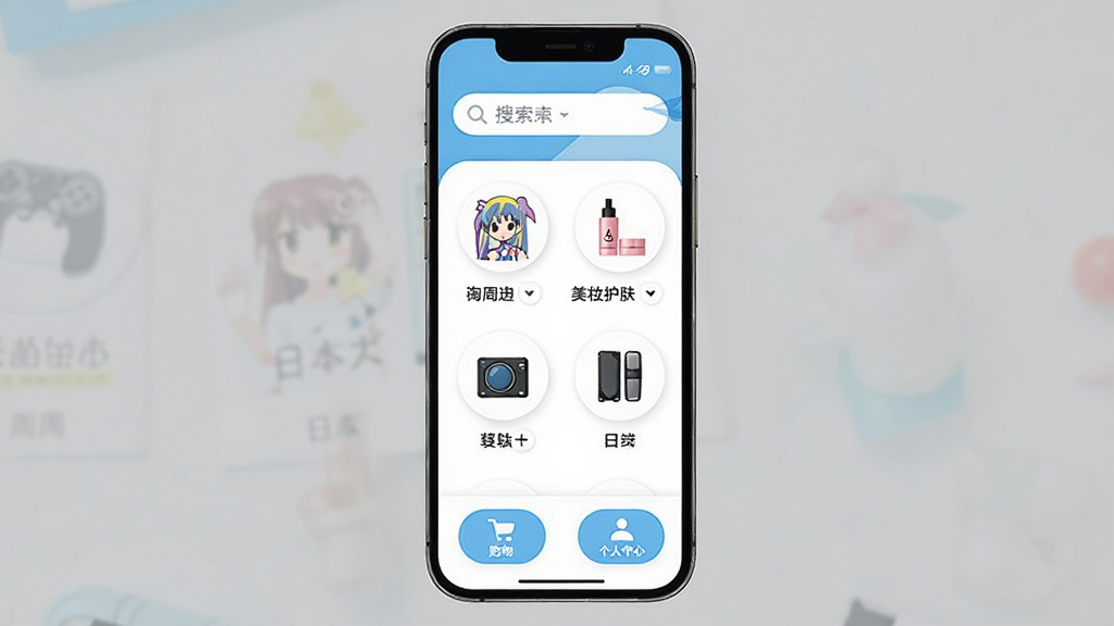 һ���ֻ���Ļչʾ����������APP�����棬������Ƽ�����£����������������м�չʾ�ձ���Ʒ����ͼ����������ܱߡ���ױ���������Ӳ�Ʒ�ȣ��ײ��й��ﳵ�͸������İ�ť������ɫ���԰�ɫ��ǳ��ɫΪ��������ִ���ƽ����ϸ��Բ�󣬻��ʸɾ��������޶���Ԫ��