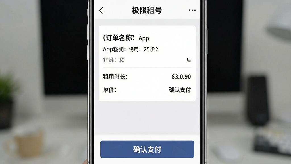 һ��չʾ��������š�App����ȷ��ҳ���ͼƬ�������������ֻ���Ļ����Ļ����ʾ�������飬�����˺����ơ�����ʱ�������ۺ��ܼۣ��ײ��С�ȷ��֧������ť�������԰�ɫ��ǳ��ɫΪ�����ؼ���Ϣ����ɫ�Ӵ�ͻ������������ˣ��������������ʸɾ����޶���Ԫ�ء�