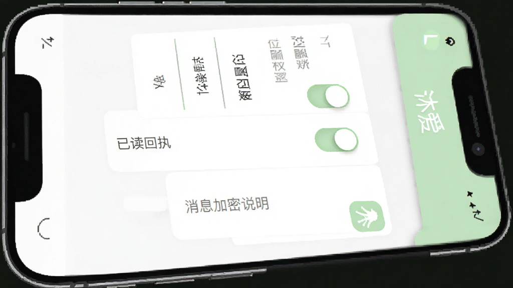 �尮App��˽����ҳ�棬�ֻ���Ļ��ʾ���尮�����ý��棬����λ��Ȩ�޿��ء��Ѷ���ִ���ء���Ϣ����˵����ѡ������࣬��ɫ�԰�ɫ��ǳ��Ϊ�������������������ˬ�����ʸɾ��޶���Ԫ��