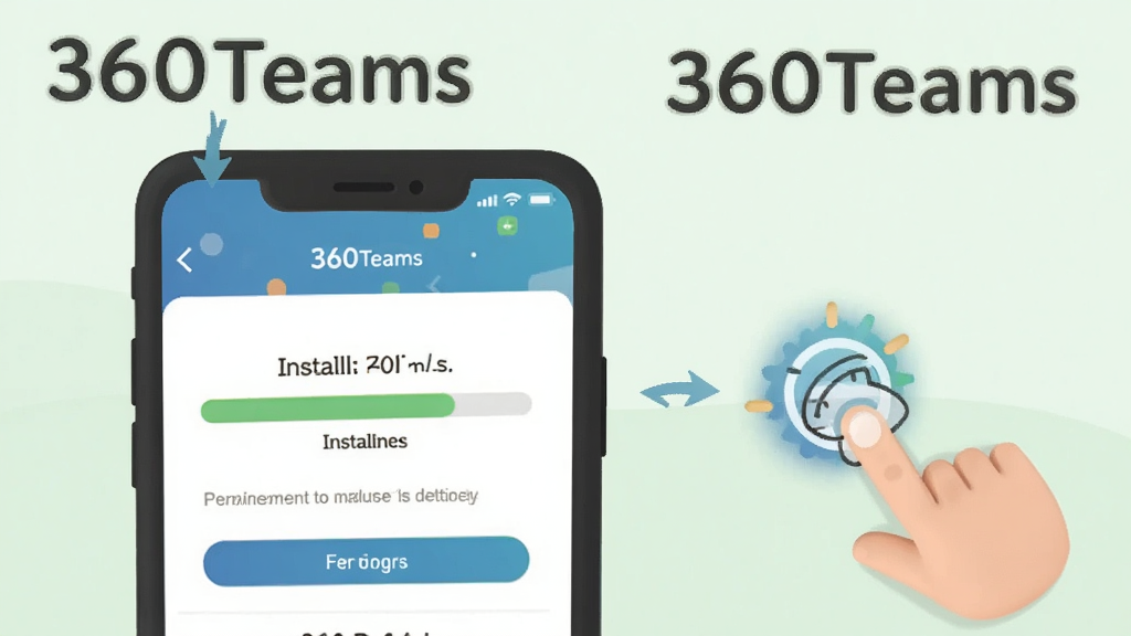 һ��չʾ360Teams��װʹ�ò����ʾ��ͼ���������ֻ���Ļ��ʾ�Ű�װ��������Ȩ�����ý��棬�Ա�����ָ�����ͼ�꣬��������͵�ǳ��ɫ������ƽ����ѧ�磬���������ɾ���ͼƬ�д��С�360Teams��������
