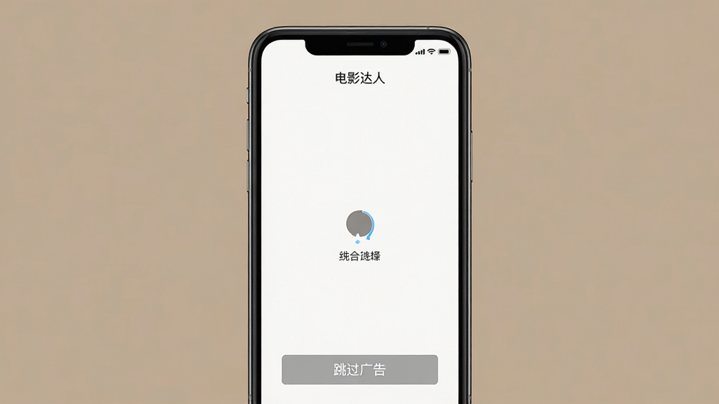 һ�š���Ӱ���ˡ�Ӧ�ý����ͼƬ�������������ֻ���Ļ����Ļ����ʾ�����ڼ��ص�Ӱ�Ļ��棬���ض��������������Χû�е����κι�洰�ڣ��ײ��С�������桱��ť�����岼�ָɾ����Ű漫�򣬷�����£�ϸ�ھ��£����ʸɾ�������Ϊ��ɫ��ͻ���޹����ŵĴ������飬�޶���Ԫ�ء�