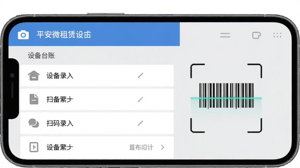 ƽ��΢���� �豸̨��ҳ�棬�ֻ���Ļչʾ�豸�б���ɨ��¼����棬�����ͼ�������ɨ��򣬱���Ϊǳ��ɫ������Ԫ�����������ֱ�ǩ��ȷ����ƽ�����