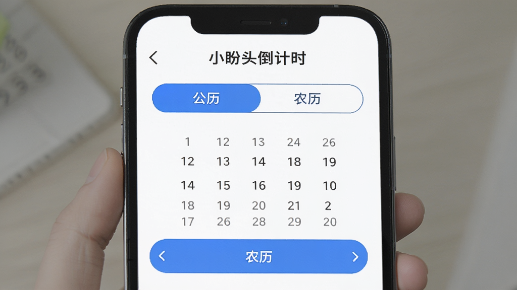 һ���ֻ�Ӧ�ý���չʾͼ�������С�С��ͷ����ʱ���������¼�ҳ�棬�Ϸ��С��������͡�ũ���������л���ť���·���ʾ����ѡ������ũ��ѡ�����ѡ�У����汳��Ϊ��ɫ������Ϊ���ɫ����ťΪ��ɫԲ�ǣ����岼������������Լ�����ʸɾ�
