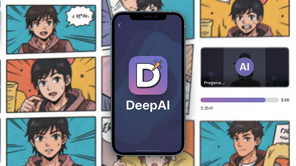һ��չʾDeepAI����App���Ľ����ͼƬ�������������ֻ���Ļ����Ļ����ʾ��DeepAI�����ͼ������֣������Ǹ����������ķ־���AI��Ƶ���ɽ����������岼������������ִ���ƽ��ɫ�����ޣ����ʸɾ��޶���Ԫ��