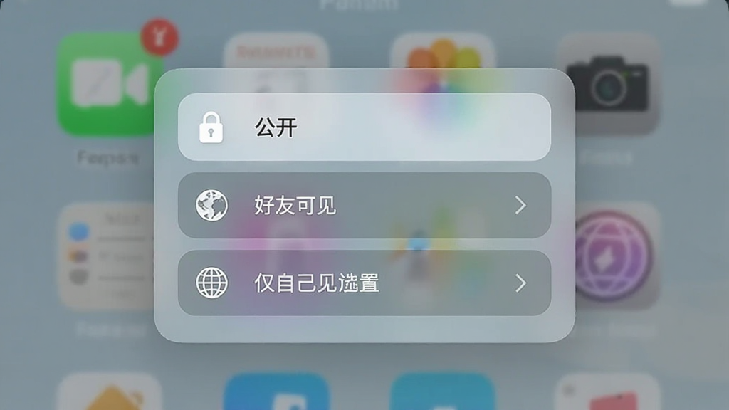 һЩ��һЩ��Ӧ�õ���˽���õ������棬չʾ���������ѿɼ������Լ��ɼ�����ѡ�ÿ��ѡ���������λ����ͼ�꣬����Ϊë����Ч��������ִ���࣬���������ɾ�