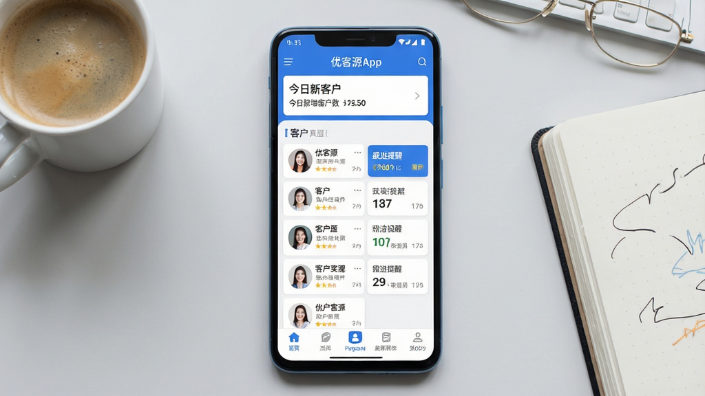 �ſ�ԴApp������չʾͼ������������һ����׿�ֻ����ֻ���Ļ��ʾ�ſ�ԴApp����ҳ�������е������ƺͽ��������ͻ������м����������ſͻ��б��͸������ѿ�Ƭ���ײ������������ɼ���������������ɫΪ����������ִ�������Ϊǳ��ɫ����̨�棬�Ա߷���һ�����Ⱥ�һ���ʼǱ������ʸɾ��������޶���Ԫ��