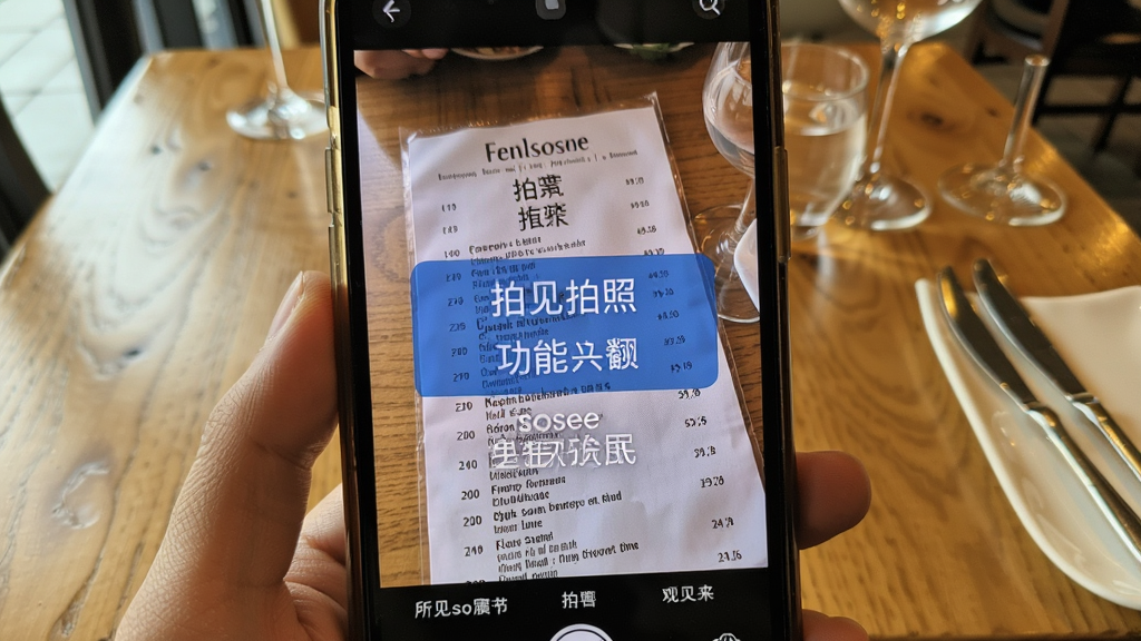 ����sosee���շ��빦����ʾ���ֻ���Ļ��ʾһ��Ӣ�Ĳ˵���ʵ����Ƭ����Ƭ�ϸ��������ķ������֣������Ϊ��͸����ɫ�������ǲ������棬��������ʵ��Ȼ�������������ɾ��޶���Ԫ��