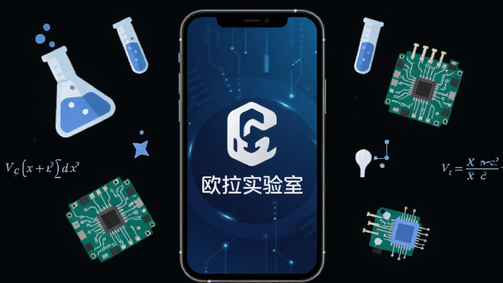 ŷ��ʵ��������������ȫòչʾ��������һ���ֻ���Ļ����Ļ������ʾŷ��ʵ���ҵ�Logo�����ƣ�����������ɫ�Ƽ��н��䣬��Ļ��ΧƯ�����ձ����Թܡ���·�塢��ѧ��ʽ��Ԫ�أ����ּ������������ִ���ƽ����ϸ��Բ�󣬻��ʸɾ��޶���Ԫ��