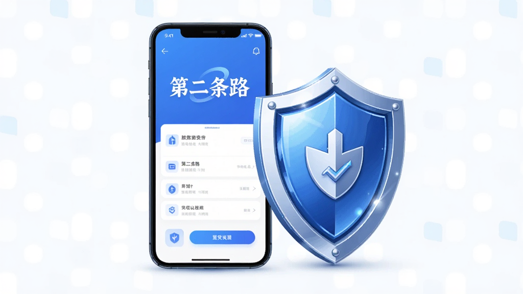 һ��չʾ���ڶ���·�����ݰ�ȫ���������ص��ͼƬ��������һ���ֻ���һ�Ѷ���ͼ�꣬�ֻ���Ļ����ʾ���ڶ���·���Ľ��棬�������ֻ��Աߣ����־��У��Ű��࣬����ǿƼ��кͰ�ȫ�н�ϵĲ廭�磬ϸ���϶����й���У������������ɾ��޶���Ԫ��