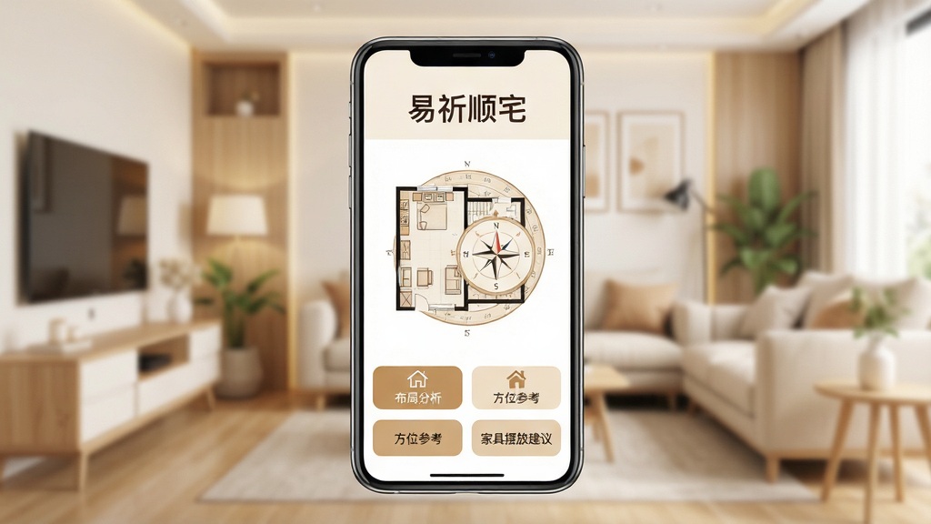 һ��չʾ����˳լApp���Ľ����ͼƬ�������������ֻ���Ļ����Ļ����ʾ����˳լ����ҳ���Ϸ��С�����˳լ���ĸ��֣��м��Ƿ���ƽ��ͼ�����̽�ϵ�ͼ�Σ��·��в��ַ�������λ�ο����Ҿ߰ڷŽ������ڰ�ť����������ܰ�ļҾӻ����黯������������ִ���ɫ����ů�׺�ǳľɫΪ�������ʸɾ��������޶���Ԫ��