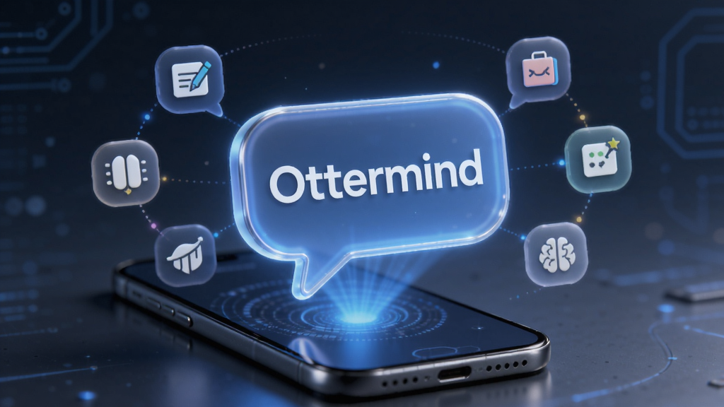 һ��չʾOttermind���ܶԻ����ܵ�AI��ͼ������������һ������ĶԻ����ݴ��ֻ���Ļ��Ʈ����������д��Ottermind��������Χ�����Ŵ�����֪ͬʶ�����Сͼ�꣬���־��У����Ƽ���ʮ�㵫�����ֻ��ڣ�ϸ�ھ��£����ʸɾ��޶���Ԫ��