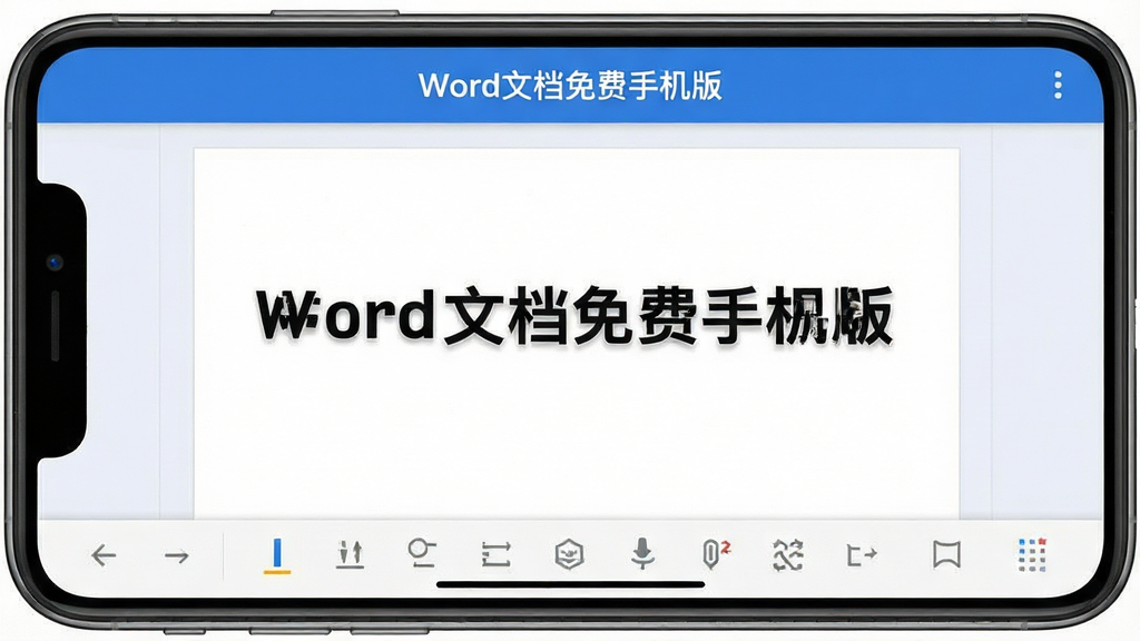 һ��չʾ�ֻ���Ļ��ͼƬ����Ļ��������ʾ�š�Word�ĵ�����ֻ��桱���������棬����������һ�ݴ򿪵��ĵ����ײ��й����������岼�ּ�࣬��ɫ��Ϊ������ɫ������ִ���ƽ�����ʸɾ��������޶���Ԫ��