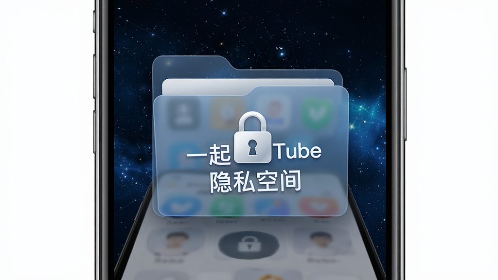һ��չʾһ��Tube��˽�ռ书�ܵ�ʾ��ͼ��������һ����������ͼ����ļ����������ֻ���Ļ�Ϸ����ļ�����д�š�һ��Tube ��˽�ռ䡹����������ɫ�ǿգ�������ذ�ȫ��ϸ�����������ʸɾ����޶���Ԫ��