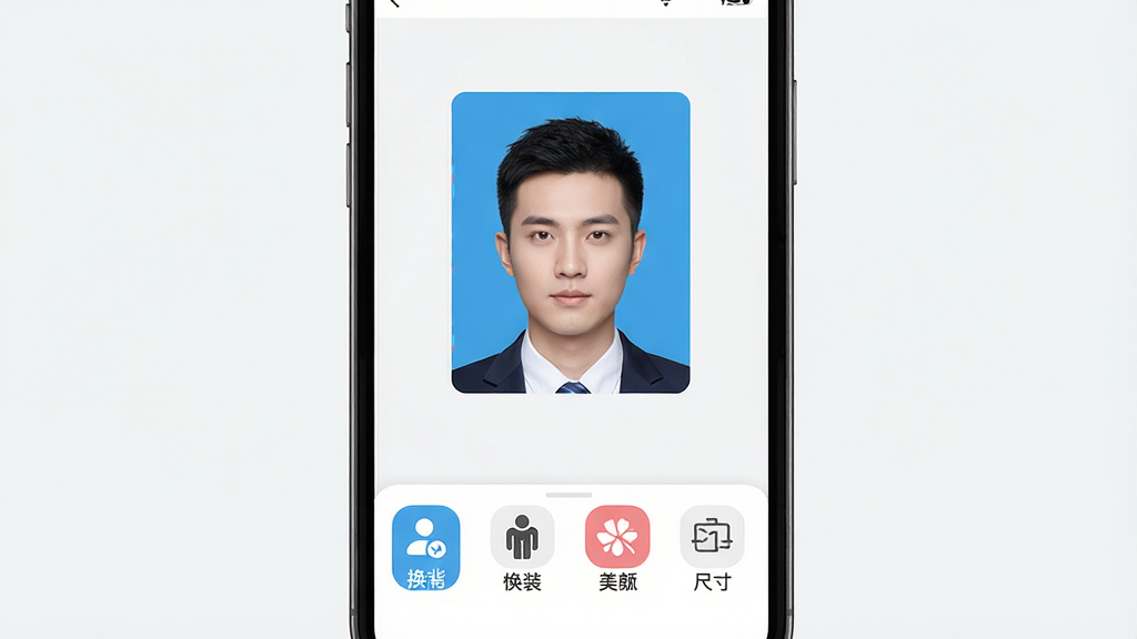 һ��չʾȫ��֤���մ�ʦ�ֻ�App�����ͼƬ����������Ϊ�ֻ���Ļ����Ļ����ʾ֤���ձ༭���棬��������֤����Ԥ�����ײ��������л���������װ�����ա��ߴ�Ȱ�ť������Ϊ�����Ű棬���Ϊ�ִ���ƽ��UI��ƣ�ϸ�ڰ���Բ��ͼ������������ֱ�ǩ�����ʸɾ��������޶���Ԫ��