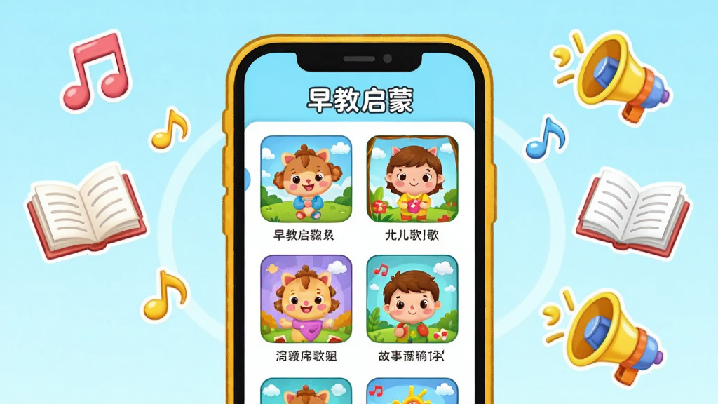 �������App�Ķ��������Դ����չʾ������������һ����ͨ�����ֻ���Ļ����Ļ����ʾ��������ɵĶ����б��͹��·��棬�Ա�Ư�����������鱾��С���ȵ�ͼ�꣬��������Ļ���С�ͼ�껷�����ܣ��Ű��������򣬷��Ϊ������õĶ�ͯ�廭���ϸ����ÿ�����·��涼�����ɰ�����ɫ���޵������ۣ����ʸ���ɾ��޶���Ԫ�أ�ͼƬ��������ʾ��������ɡ�