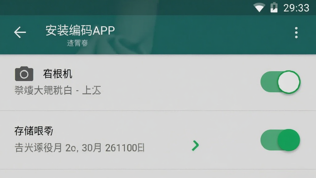 �й�����APP���ֻ��ϵİ�װȨ�����ý����ͼ��չʾ���Ȩ�޺ʹ洢Ȩ�޵Ŀ���״̬������Ϊ��׿ϵͳԭ������ҳ�����������������ʸɾ����ص�ͻ��Ȩ�޿��ذ�ť