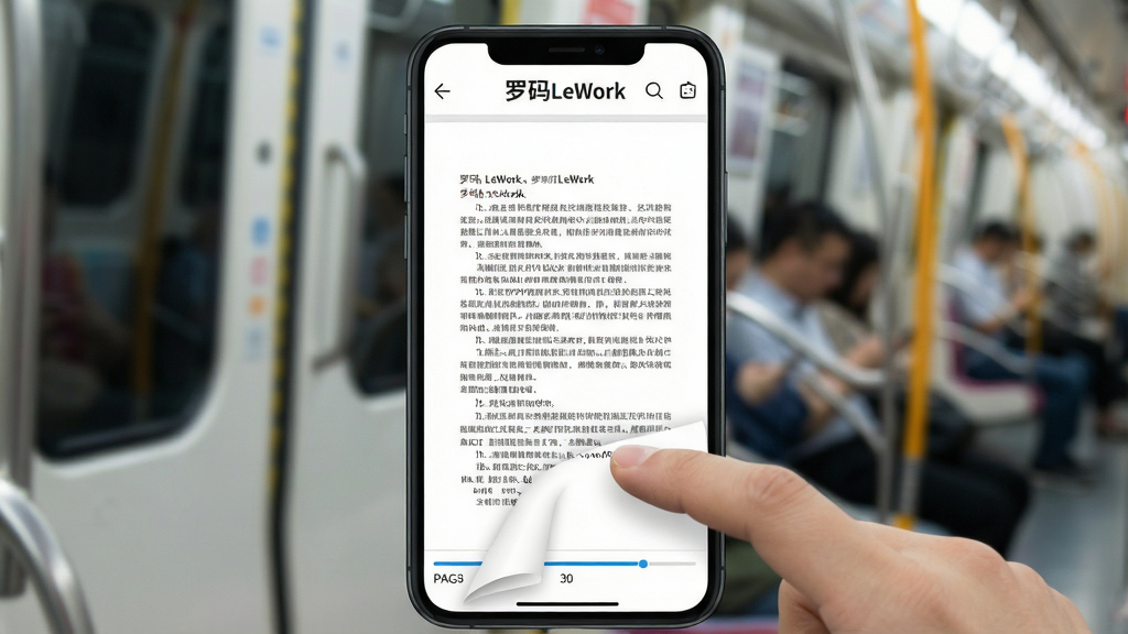 һ��չʾ�ֻ���Ļ�ϴ�PDF�ĵ��Ľ���ͼ����Ļ������ʾ�ĵ������Ű����룬�����С�����LeWork����Logo���ײ���ҳ����Ķ�����������ָ���ڻ�����ҳ�������ǵ���������黯�����������������ʸɾ������֡�����LeWork�������ɼ���