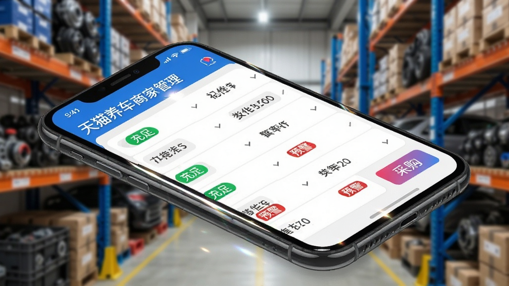 һ��չʾ��è�����̼�App����������ĳ���ͼ�������������ֻ���Ļ����Ļ����ʾ����б�������ɫ�����ǩ�ͺ�ɫԤ����ǩ���Ҳ��вɹ���ť���������б��Ƕ����㣬��������������ֿ�����黯�����Ϊ��ҵ��Ʒ��Ӱ��ϸ�����ֻ���Ļ����΢�߹⣬��ǩɫ�����������ʸɾ��޶���Ԫ�ء�