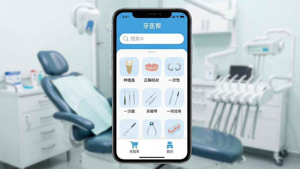 ��ҽ��Ӧ��������ȫòչʾ�������������ֻ���Ļ����Ļ����ʾ��ҽ��APP����ҳ��������������Ŀ���м��Ǹ������ƺĲķ���ͼ�꣬����ֲ�塢�����вۡ�һ������е�ȣ��ײ��вɹ������ҵ�ҳ����ڣ����岼���������Ű����࣬����ִ���ƽ����ϸ��Բ�󣬻��ʸɾ�������Ϊ�����������������黯���޶���Ԫ��
