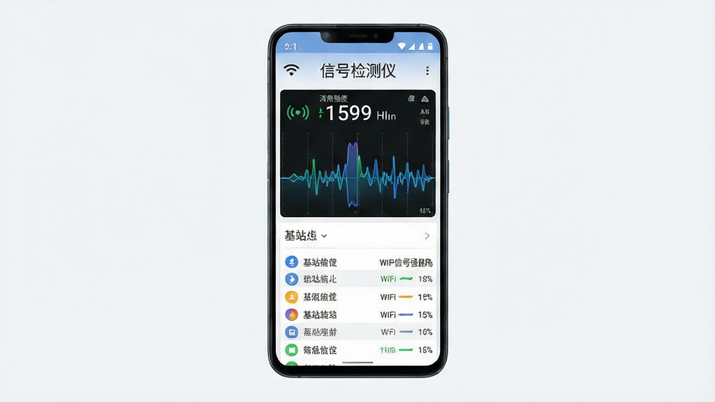 һ��չʾ�źż����App���Ľ�����ֻ�����ͼ������������һ��������׿�ֻ�����Ļ����ʾ�źż���ǵ������棬��������Ŀ��