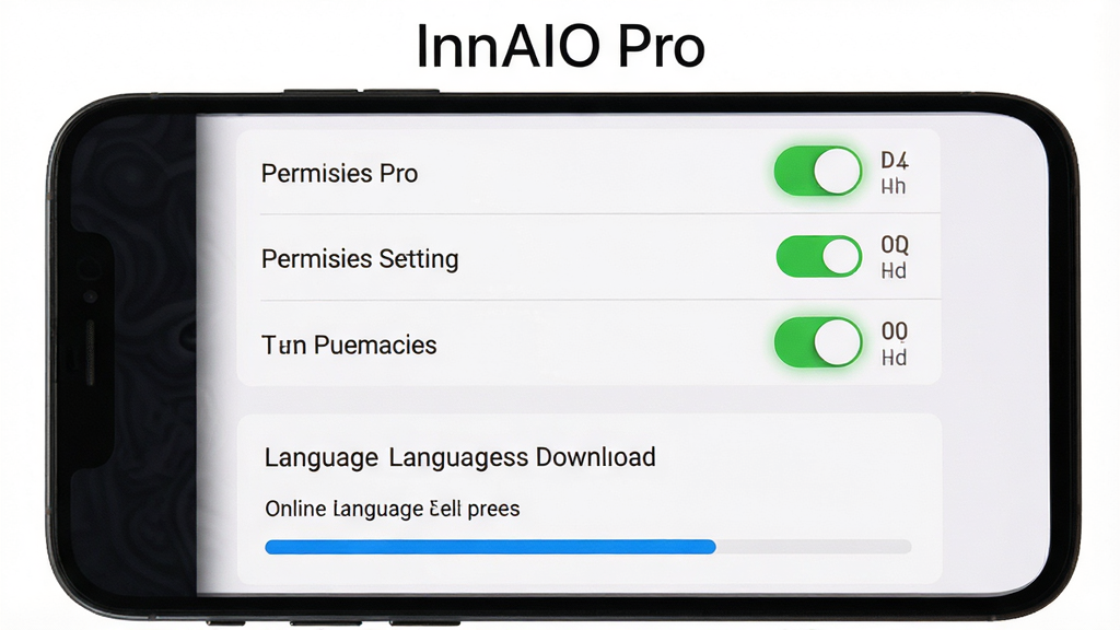 һ��չʾInnAIO Pro�������ý����ͼƬ���������ֻ���Ļ��ʾȨ�����������԰�����ҳ�棬����Ϊ�Ϸ�Ȩ�޿����б����·��������԰����ؽ��������Ű�����������ƽ����ϸ���Ͽ�������ɫ������������Ϊ��ɫ�����ʸɾ��޶���Ԫ�أ�������ʾ���֡�InnAIO Pro��