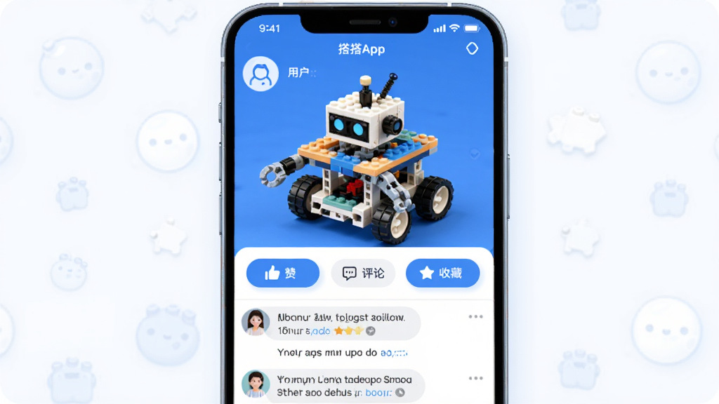 ���App��������ҳ�棬�ֻ���Ļչʾһ���û������Ļ�ľ��������Ʒ���·��е��ޡ����ۡ��ղذ�ť����������ʾ�����Ѻý��������ԣ���������ɫ�Ͱ�ɫΪ���������ˬ��ϸ��Բ�󣬻��ʸɾ����޶���Ԫ��
