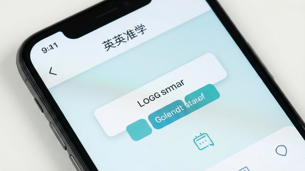 英准学软件界面截图,主体为手机屏幕特写,布局展示纯净的学习界面,无任何广告横幅和弹窗,风格极简,配色干净清爽,细节清晰,画质干净无多余元素