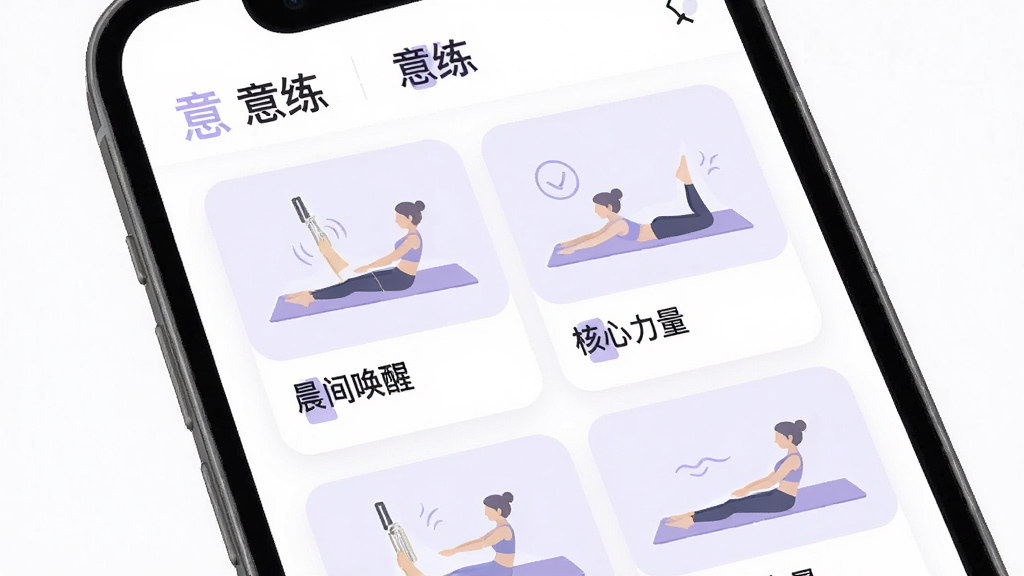 手机界面截图风格,展示