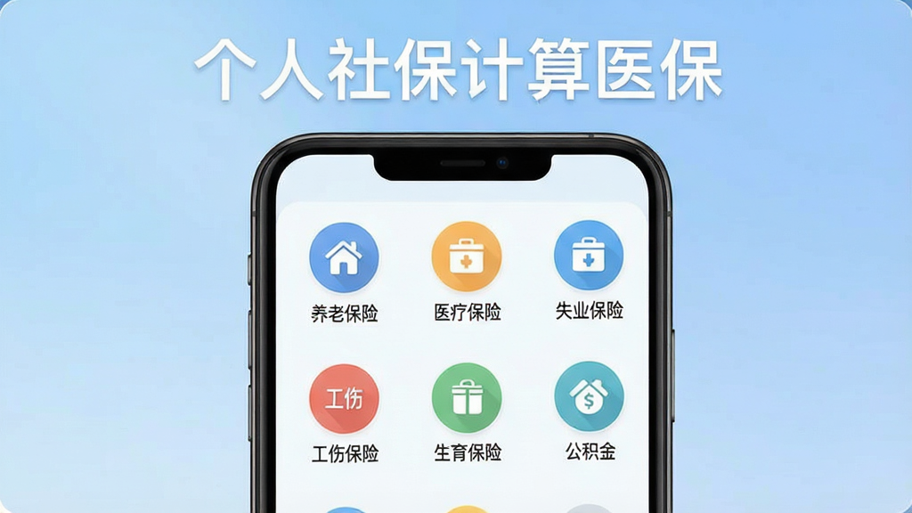 �����籣����ҽ�� �ֻ�Ӧ�ý���չʾ������������һ�������ֻ�����Ļ��ʾ�籣�����������棬�������ϱ��ա�ҽ�Ʊ��ա�ʧҵ���ա����˱��ա��������պ͹����������������ͼ�꣬����Ϊ��͵�ǳ��ɫ���䣬���ּ������������ִ���ƽ��ϸ��Բ�󣬻��ʸɾ��޶���Ԫ�أ���Ļ�Ϸ��ð�ɫ�����ע�������籣����ҽ�����������޹����������Ϣ