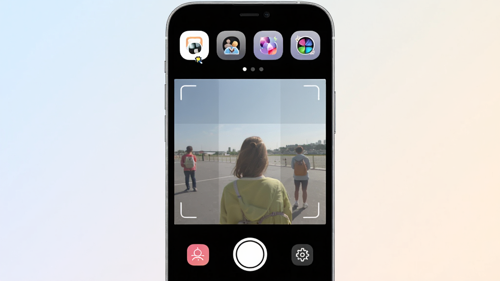�����������App������չʾ���ֻ���Ļ������ʾȡ��������հ�ť���Ϸ���һ���˾�ͼ�꣬�·������պ����ð�ť�������Ǽ���ǳɫ���䣬��������ִ���ϸ��Բ�󣬻��������ɾ����޶���Ԫ��