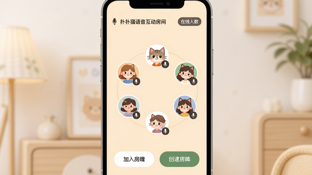 һ��չʾ����è�����������书�ܵ���ͼ���棬�������ֻ���Ļ�ϵ�����������棬��Ļ�Ϸ���ʾ�������ƺ������������м��Ǽ���Բ���û�ͷ�����гɻ��Σ�ͷ���Ա�����˷�ͼ���ʾ����״̬���ײ��м��뷿��ʹ������䰴ť�����岼���������Ű����룬�����ܰ���ã�ϸ�ھ��£����ʸ��壬�����ɾ�������Ԫ��