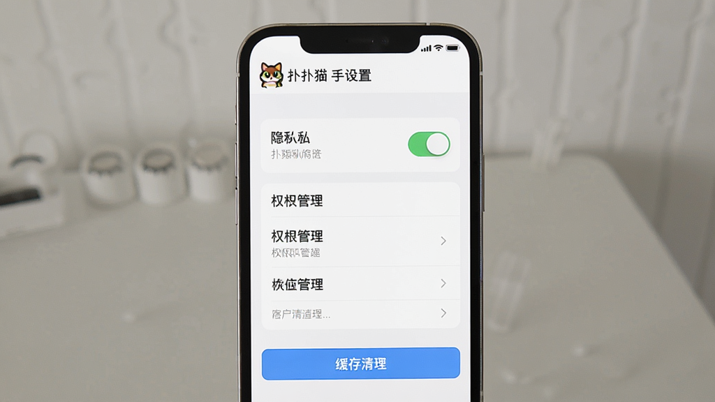 һ��չʾ����è�������������������ͼ���棬�������ֻ���Ļ�ϵ�����ҳ�棬��Ļ����ʾ��˽ѡ��ء�Ȩ�޹����б�������������ť�ȹ�����ڣ�����������èLogo�����ñ��⣬�����������Ű����������Լ�ִ���ϸ�ھ��£����ʸɾ��������޶���Ԫ��