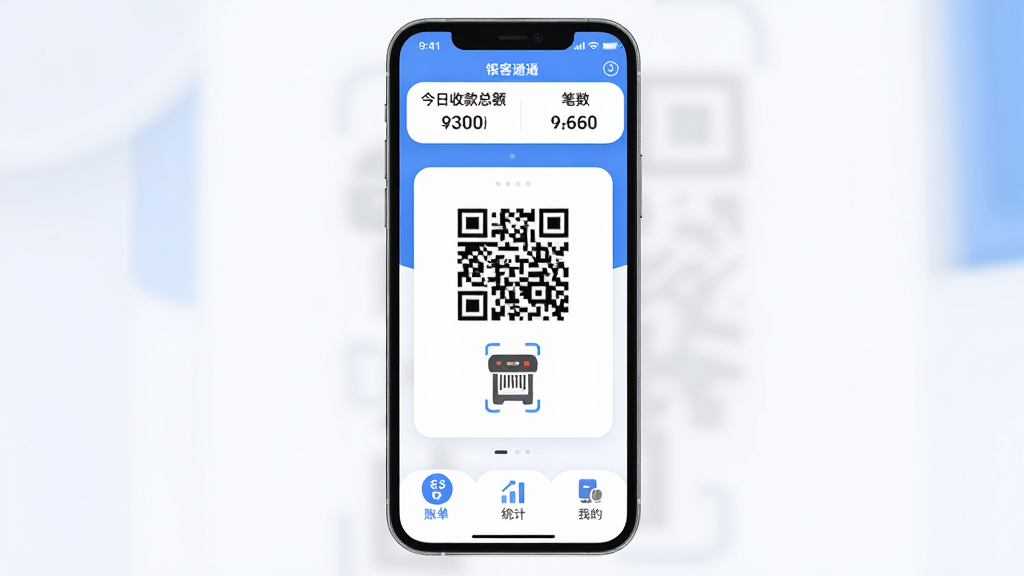 ����ͨApp������ȫòչʾ���ֻ���Ļ���У�������ʾ�����տ��ܶ�ͱ������м�����Ŀ���տ��ά���ɨ��ǹͼ�꣬�ײ�Ϊ�˵���ͳ�ƺ��ҵ�����ѡ�������������Ϊ��ɫ�������岼�����������ֱ�ǩ��ȷ������ִ���ƽ��ϸ��Բ�󣬻��ʸɾ��޶���Ԫ��