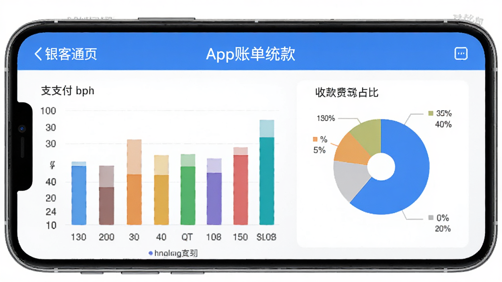 ����ͨApp�˵�ͳ��ҳ�棬�ֻ���Ļչʾ��ɫ��״ͼ�ͱ�״ͼ����ʾ��֧ͬ����ʽ���տ�ռ�ȣ�����ɾ����࣬���ݿ��ӻ�������������ɫ������ִ����񣬻��ʸɾ��޶���Ԫ��