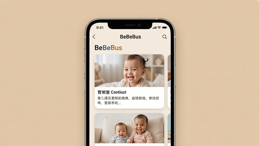 һ��չʾ����֪ʶ��Ƭ��Ӧ�ý���ͼ������������һ���ֻ�����Ļ����ʾ��BeBeBus����֪ʶ����ҳ�棬�п�Ƭʽ���ֵ��������±������ͼ����������ܰ����ɫ������Ϊ������д�����Ϊ��־�Ű���ϸ�ھ��£����ʸɾ����޶���Ԫ��