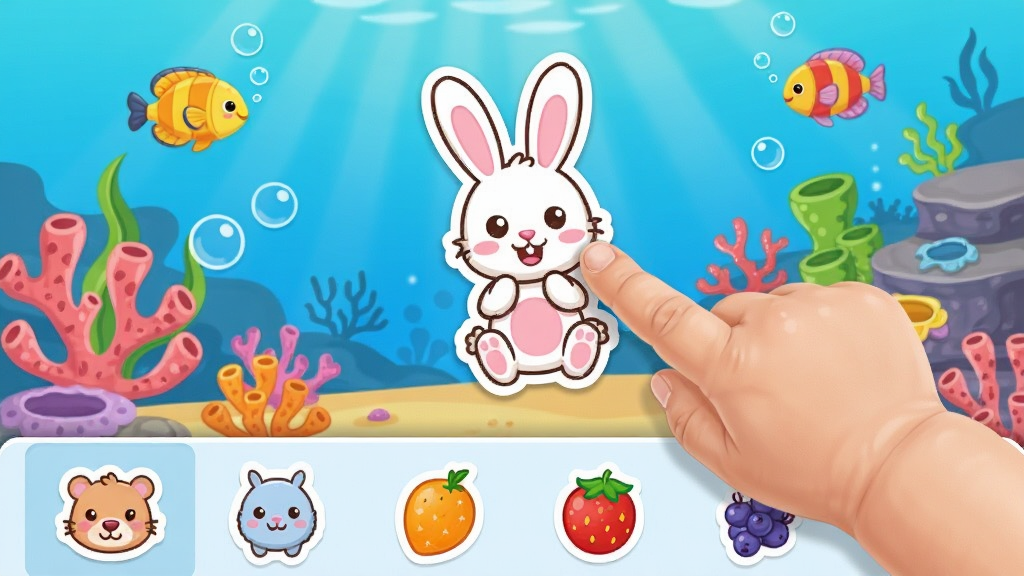 ����ħ������ ��ֽ�뱳�����ܽ��� һ��С���ѵ���ָ���ڰ�һֻ��ͨС������ֽ�ϵ������� ���������Ǻ��������� �ײ��Ƿ�����������ֽ��� ���������ˮ��ͼ�� ���廭���������� ɫ�ʷḻ ���ʸɾ� �޶���Ԫ��