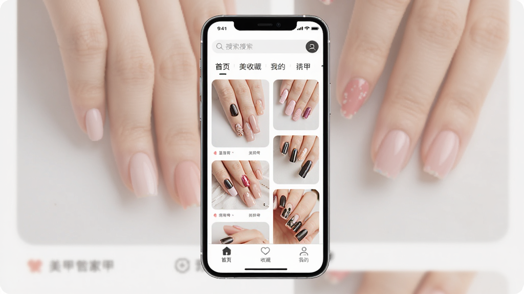���׹ܼ�App������չʾ���ֻ���Ļ������ʾ���׹ܼ�Ӧ����ҳ���������������ͷ����ǩ���м������׿�ʽ�ٲ���ͼƬ���ײ�����������ҳ���ղء��ҵ�����ѡ����岼������������Լ���£�ϸ��Բ�󣬻��ʸɾ��޶���Ԫ��