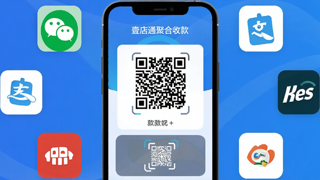 Ҽ��ͨ�ۺ��տ�ܽ��棬�ֻ���Ļ��ʾ�տ��ά���ɨ��ǹͼ�꣬��Χ����΢��֧������������֧��ͼ�꣬��ɫ���䱳������ƽ����Ʒ�񣬻��ʸɾ��޶���Ԫ��
