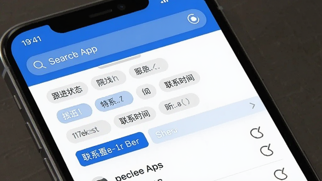 ˽�� App ����������ɸѡ���棬�ֻ���Ļ��ʾ��������ɸѡ������壬ɸѡ����������ǩ������״̬����ϵʱ��ȣ��·���ʾɸѡ����б���������������ɫΪ����ɸѡ�����Ա�ǩ��ʽչʾ�������ʵ�ã����ʸɾ��޶���Ԫ��