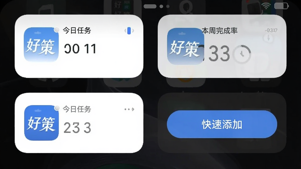手机桌面截图,桌面上放置了
