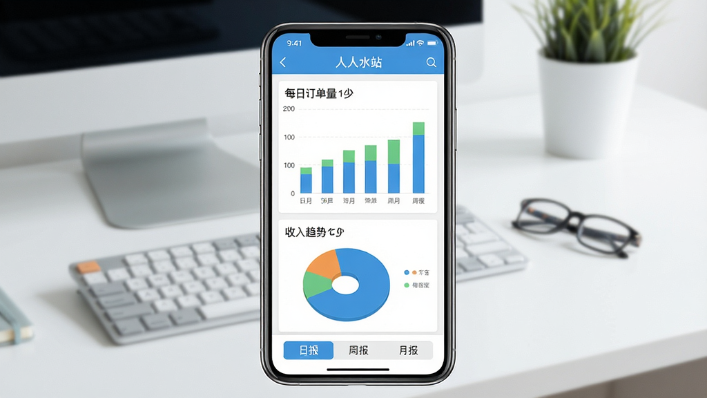 һ�š�����ˮվ��APP������ͳ�ƽ����ͼ�������������ֻ���Ļ����Ļ����ʾ��״ͼ�ͱ�״ͼ��ͼ��չʾÿ�ն��������������ƣ��ײ��С��ձ������ܱ������±����л���ǩ�������Ǽ��İ칫���棬���������ˬ��ϸ�����������ʸɾ����޶���Ԫ��