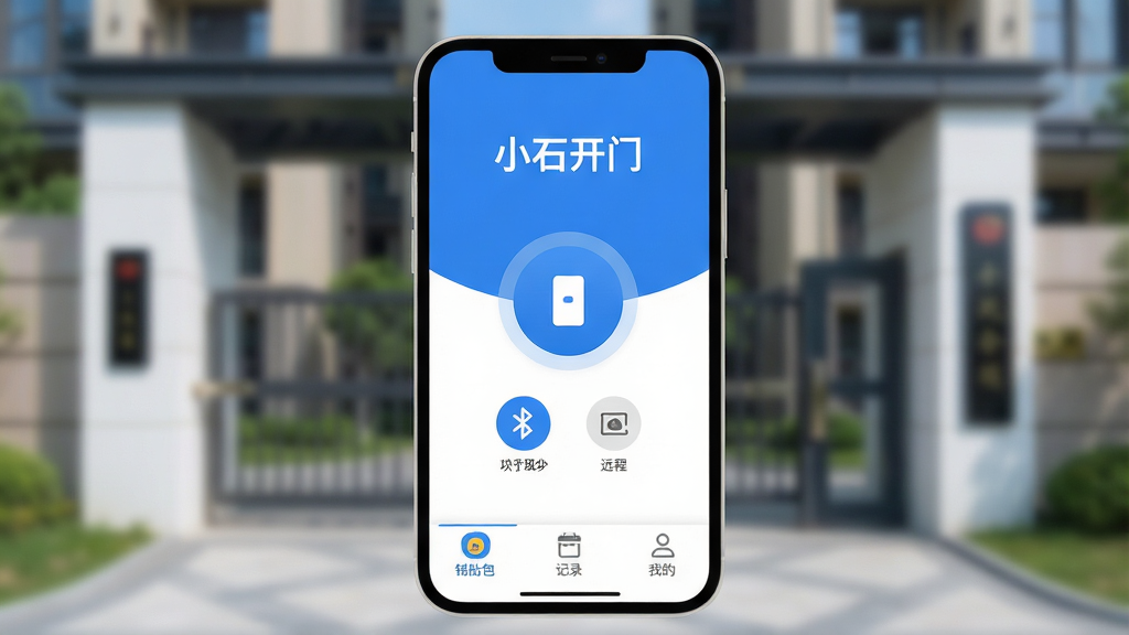 �ֻ���Ļ��д������������ʾ��Сʯ���š�App�����棬������Ƽ�࣬��������ɫΪ����������ʾС�����ƣ��м���һ����Ŀ��Բ�ο��Ű�ť����ť�·���������Զ������Сͼ�꣬�ײ���Կ�װ�����¼���ҵ�����ѡ����������黯���ִ�С�����ţ��������ִ���ƽ��ϸ��Բ�󣬻��ʸɾ��������޶���Ԫ�ء�