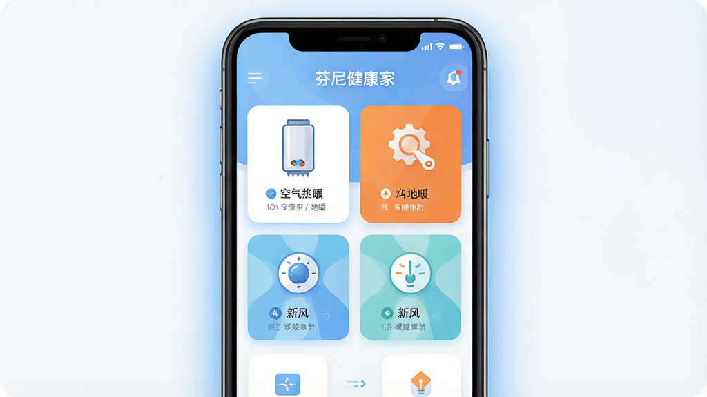 һ��չʾ���ὡ����App����ȫò��ͼƬ������Ϊһ�������ֻ�����Ļ����ʾ�ŷ��ὡ���ҵ������ƽ��棬�������п�������ˮ������ů���·�ȶ���豸��Ƭ���������������ְ���