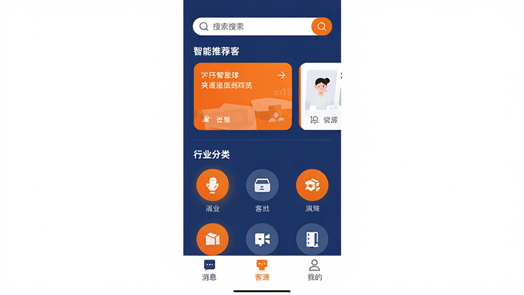 ��Դ����APP������ȫòչʾ���������������������ɫ�������������·���ʾ�����Ƽ���Դ��Ƭ���в�Ϊ��ҵ���ർ��ͼ�꣬�ײ�Ϊ��Ϣ����Դ���ҵ�����ѡ�������ɾ���ˬ�����ֱ�ǩ��������ƽ����Ʒ�񣬻��ʸɾ��޶���Ԫ��