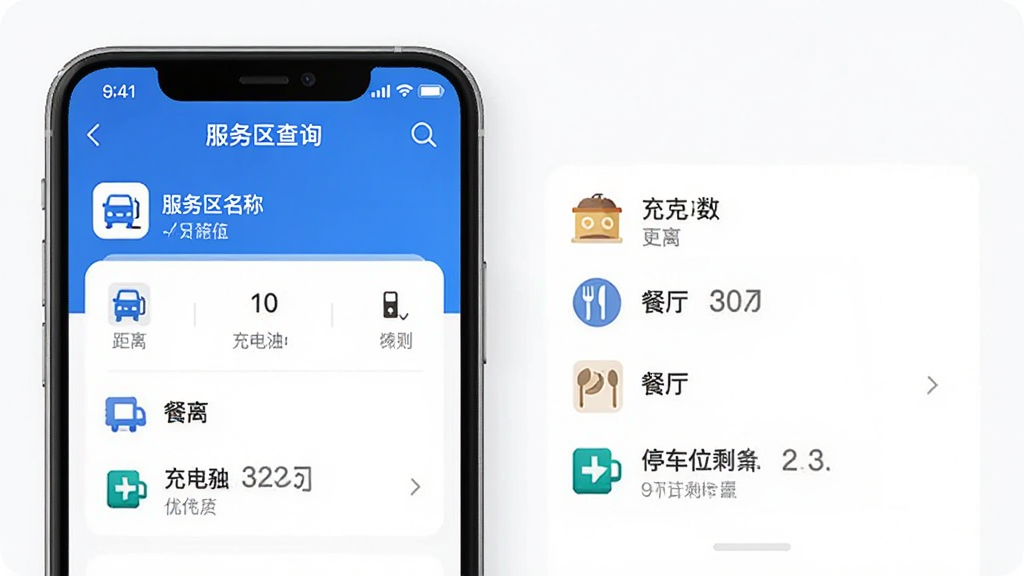 ���и���App��������ѯ����չʾͼ���ֻ���Ļ��ʾ����������ҳ�棬�������������ơ����롢���׮�����������б���ͣ��λʣ����������Ϣ��ҳ�沼�����룬ͼ������������ɫ�Ͱ�ɫΪ��ɫ�������������ִ�