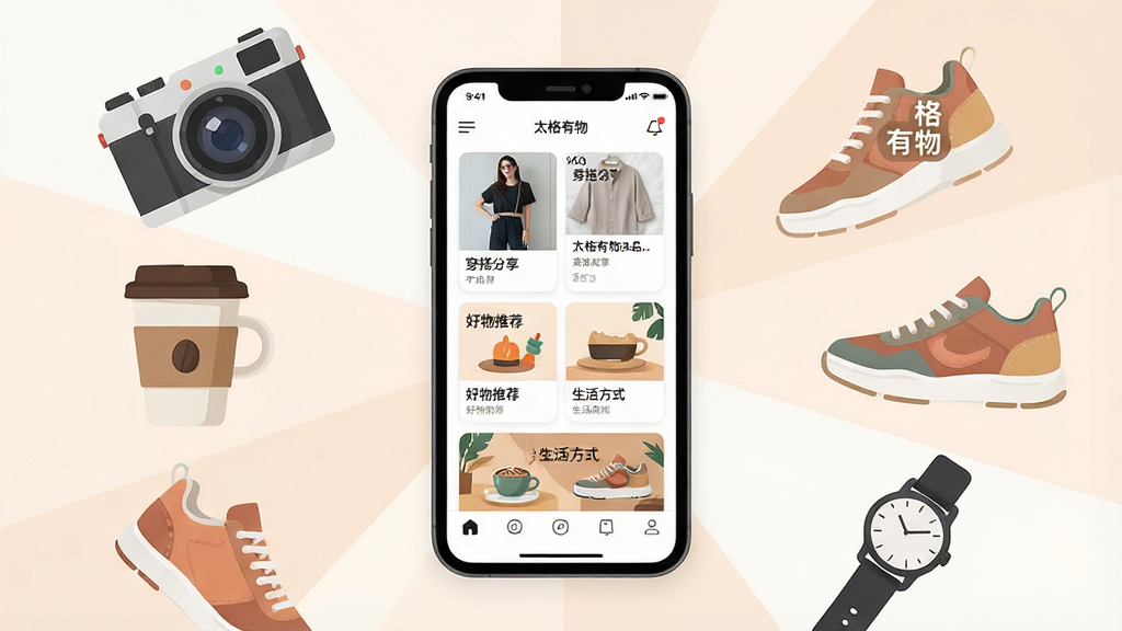 һ��չ��̫������App����ȫò��ͼƬ������������һ�������ֻ����ֻ���Ļ����ʾ��̫������App�������棬������չʾ�Ŵ�������������Ƽ������ʽͼ�Ŀ�Ƭ���ֻ���Χ��������������ȱ����˶�Ь���ֱ����������Ԫ�أ����岼�����ֻ�Ϊ�Ӿ����ģ�����Ԫ�سʷ���״�Ų����Ű������죬���Ϊ�ִ���ƽ���廭�磬ϸ�ھ���Բ�󣬻��ʸɾ������޶���Ԫ�أ�ͼƬ�д��С�̫��������ֱ�ʶ
