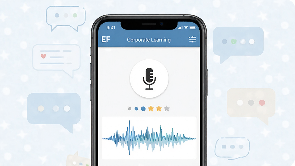 һ��չʾEF Corporate Learning����������ϰ�����ͼƬ������������һ���ֻ�����Ļ��ʾ����������ϰҳ�棬����˷�ͼ��ͷ������ֲ���ͼ�������������ĶԻ�����Ԫ�ء����־۽���Ļ���ݣ��Ű��࣬�������ѧϰ��Χ��ϸ�����������ʸ���ɾ����޶���Ԫ�ء�