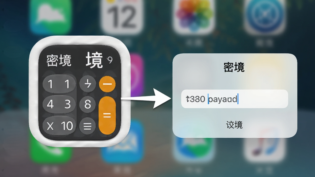 һ���ֻ������ͼ���������С��ܾ���App��ͼ�꣬ͼ�걻αװ�ɼ�������ʽ���Ա���һ����ͷָ��һ����������ĵ�������������д�š��ܾ�����������ģ���������ֽ�����дʵ��ϸ�����������ʸɾ�