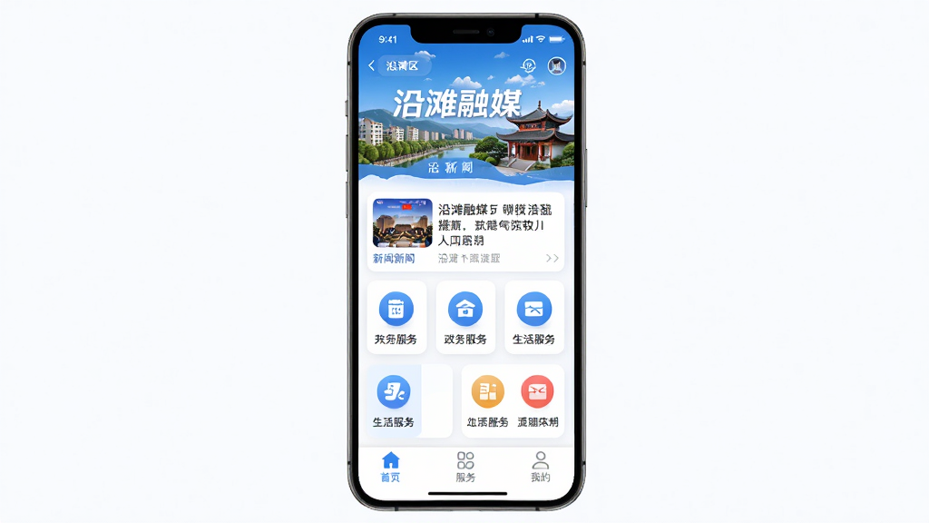 �ֻ���Ļ����չʾ����̲��ý��APP�����棬��������̲�����з�ò�ĺ��ͼƬ���м�����������Ѷ��Ƭ���������ͼ������������ڣ��ײ�Ϊ��ҳ�������ҵ�����������ǩ�����岼��������������ɫΪ��������ִ���࣬ϸ��Բ�󣬻��ʸɾ��޶���Ԫ��