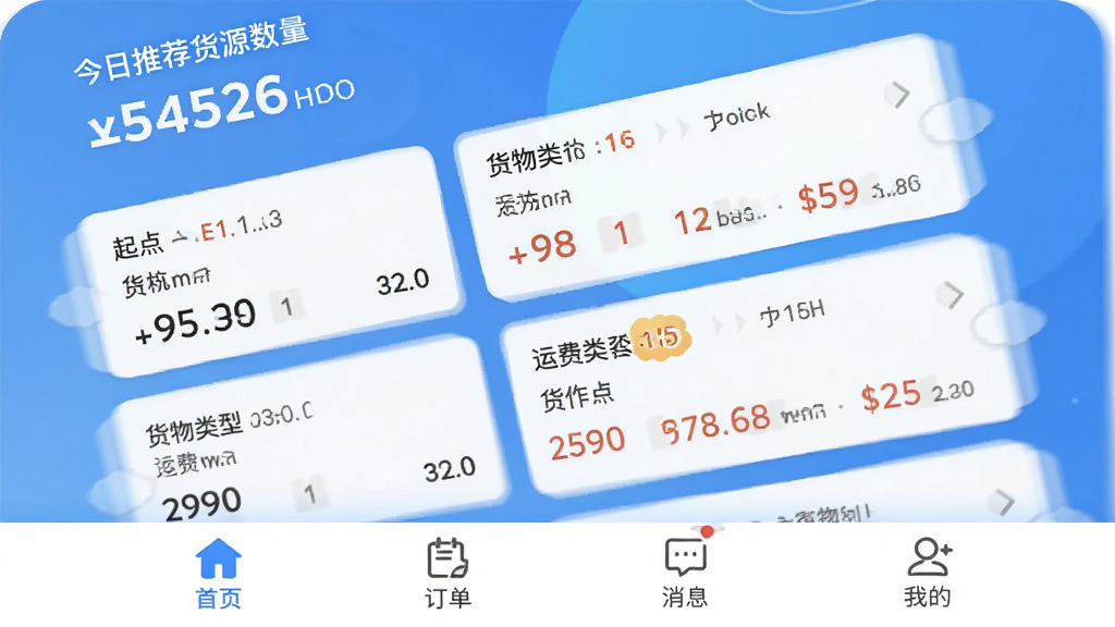 ������ �ֻ�Ӧ�������棬��ɫ���䱳����������ʾ�����Ƽ���Դ�������м��ǹ�����Դ�б���Ƭ��ÿ�ſ�Ƭ��ע����յ㡢�������͡��˷Ѽ۸񣬵ײ�����������ҳ����������Ϣ���ҵ��ĸ�ͼ�꣬�����������죬��ƽ����ƣ��������������ʸɾ��޶���Ԫ��